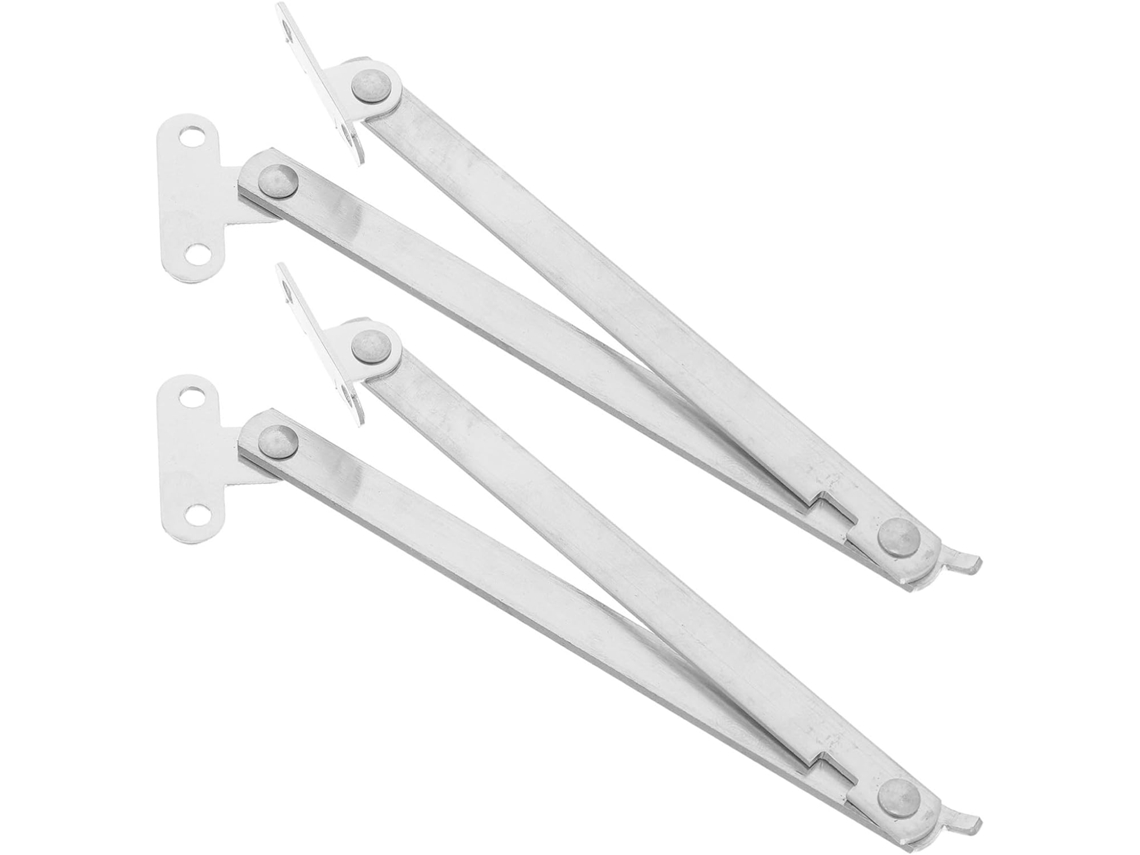 Dobradiças Dobráveis Para Portas De Armário Em Aço Inoxidável Anneome 2 Peças Com Suporte Expositores