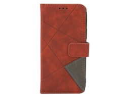 Capa de Celular LAXISCREED Iphone 12 Pro Couro Costurado