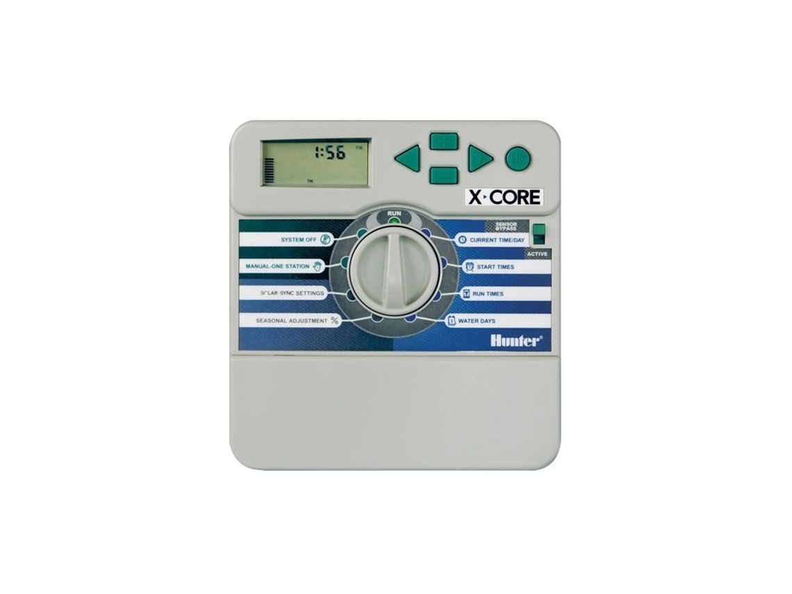 Programador elétrico de irrigação XC 801 Interior HUNTER Programador elétrico que permite controlar até 8 zonas de irrigação com válvulas solenóides