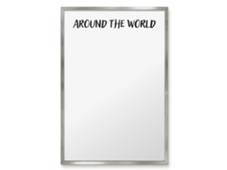 Magnetic Board Around The World For The Living Room Espelharte (40x60 Cm)