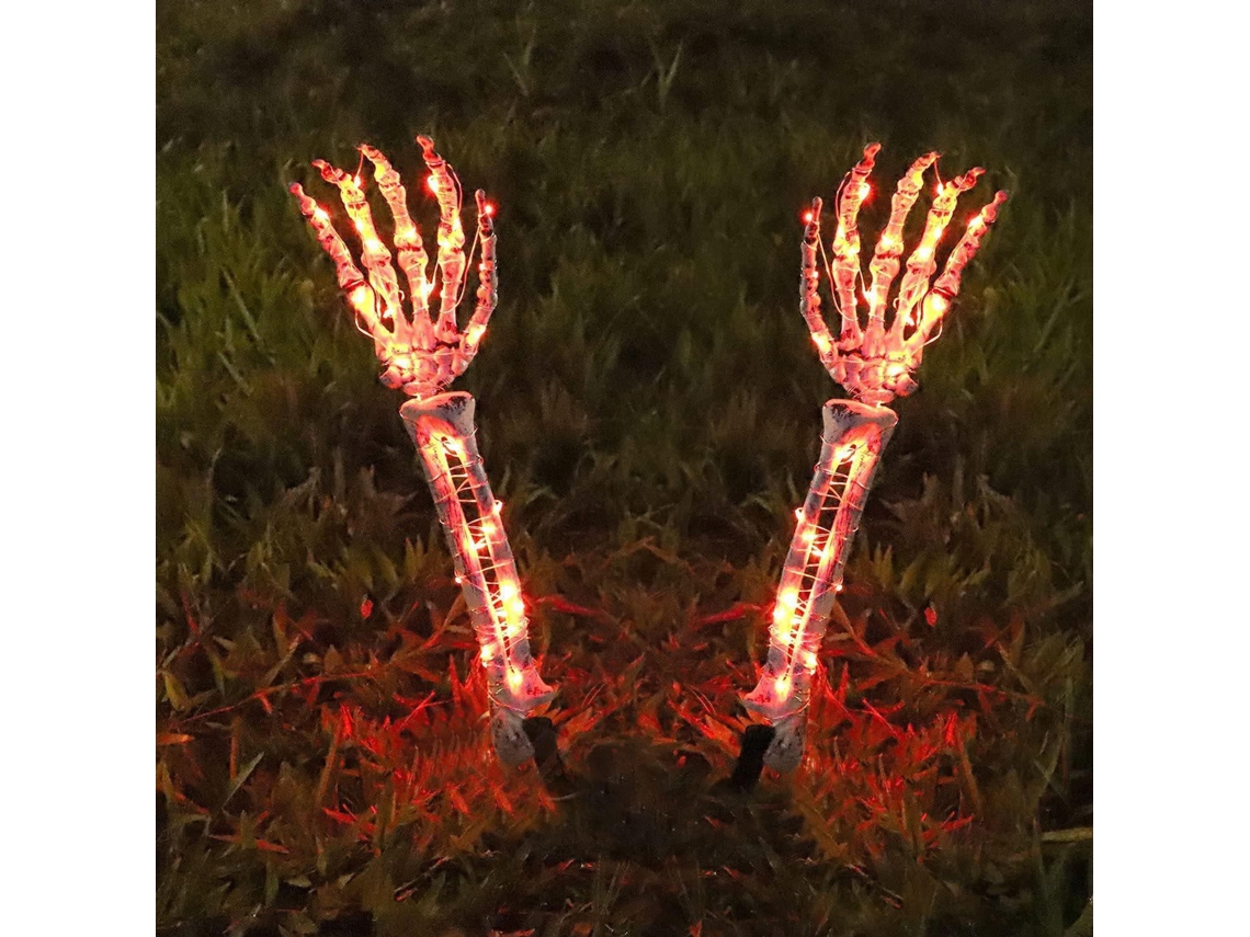 Decoração de Halloween com Esqueleto Iluminado LAXISCREED