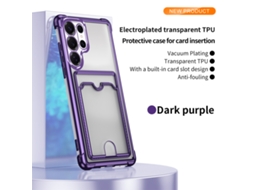 Capa Para Celular Samsung Com Proteção Contra Impactos Nos Quatro Cantos E Revestimento Eletroplástico Transparente Macio.roxo, S24plus S24plus