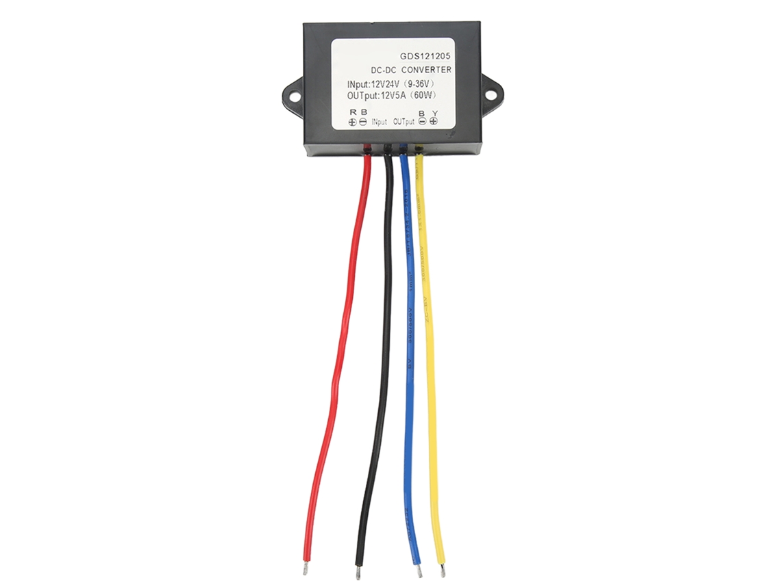Módulo Regulador de Voltaje Dc a Dc Impermeable Ip67 Conversor 12v 24v 9‑36v para 12v 5a