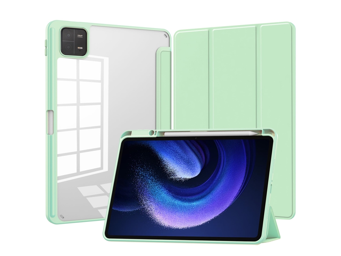 Tressino Capa Para Xiaomi Redmi Pad 2 11 Polegadas Com Proteção Total, Verde Claro