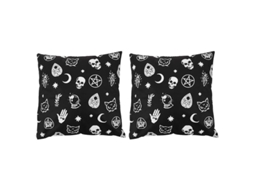 2 Peças De Fronha De Caveira De Halloween Para Decorações De Halloween ALLINLESS
