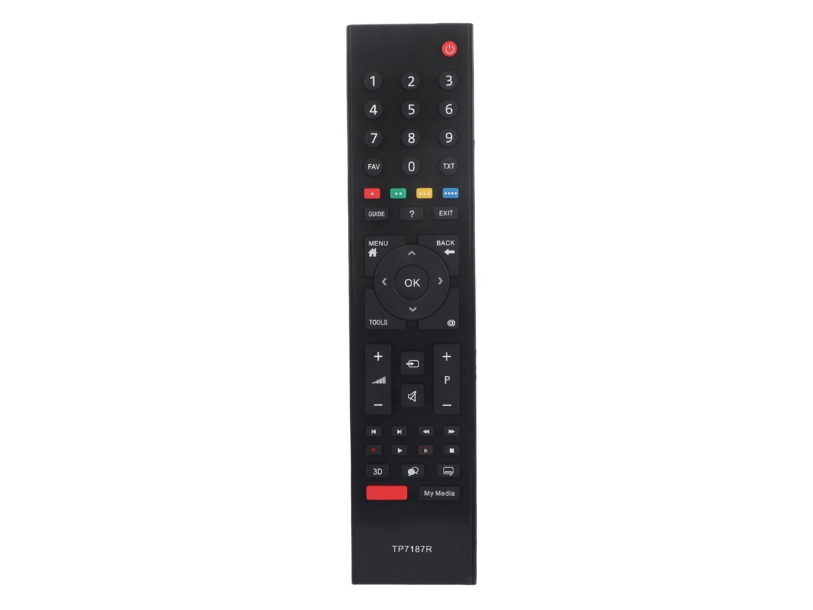 Aetheria controle Remoto Smart Tv Substituto para Grundig Ts1187r Rc3214801/02 Abs 10m Preto
