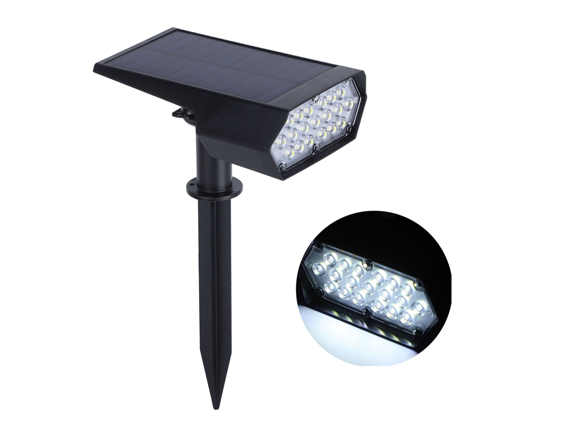 Lâmpada Solar Led IP65 para Jardim Pátio com Luz Marrom Branca 2V S/MARCA