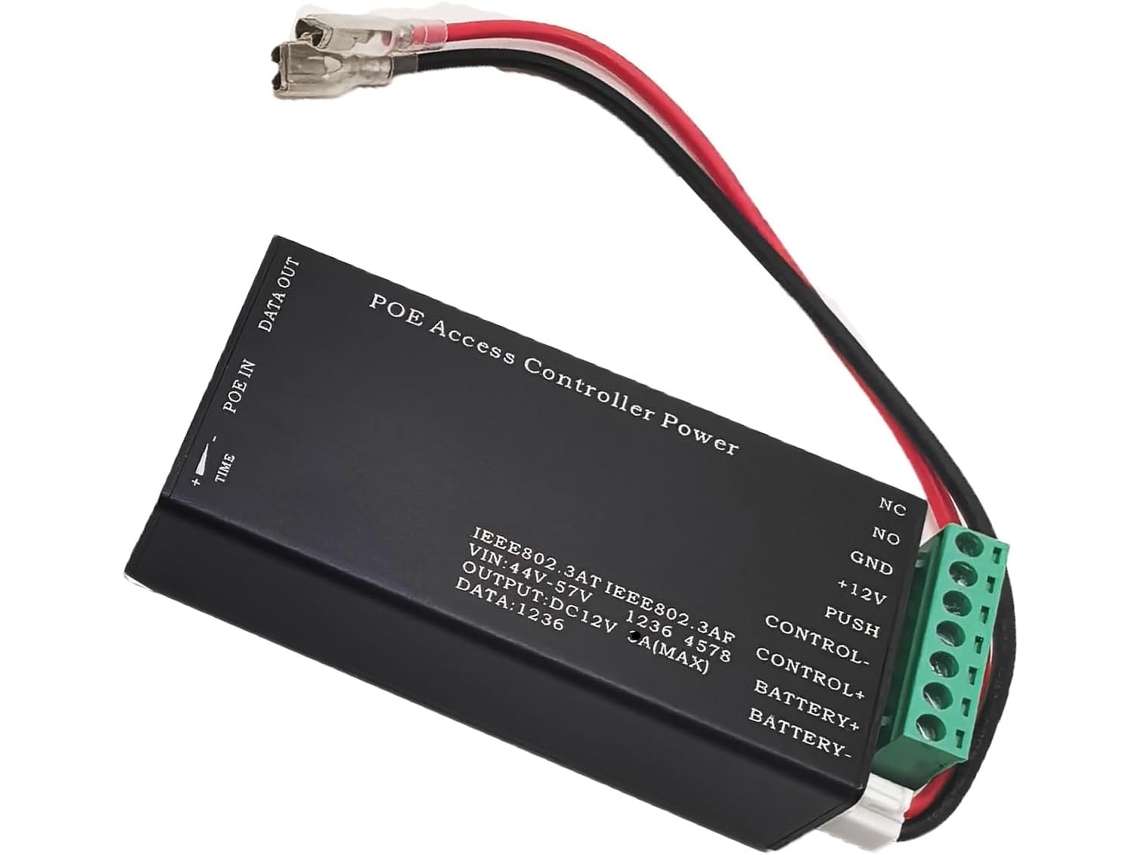 Adaptador De Energia Em Alumínio Controle Acesso Converte 48v 12v 5a 60w Proteger A Fonte Alimentação Do Sistema