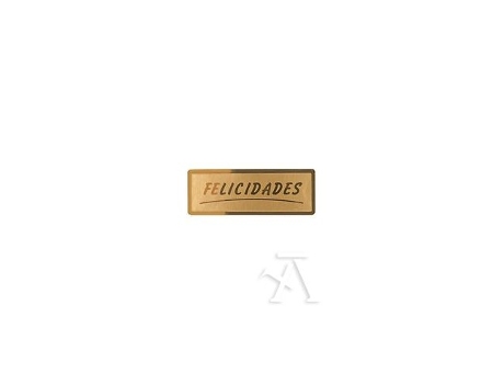 Livro Rollo 300 Etiquetas Felicidades Stamping 50x18 Oro De Desconocido (espanhol)