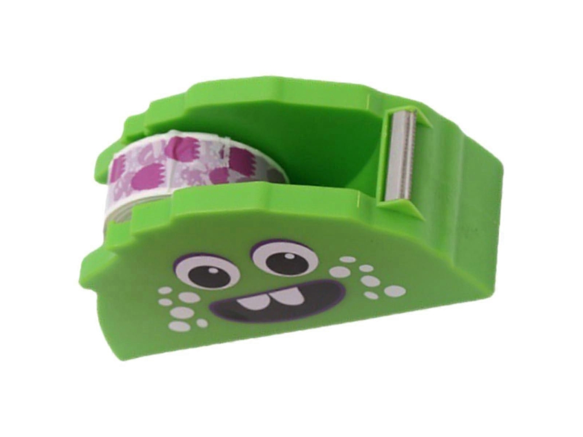 Dispensador de Fita Adesiva Fofo com Cortador Afiado para Escritório, Mesa, Pequeno e Durável, Estilo Kawaii. GOKOCO