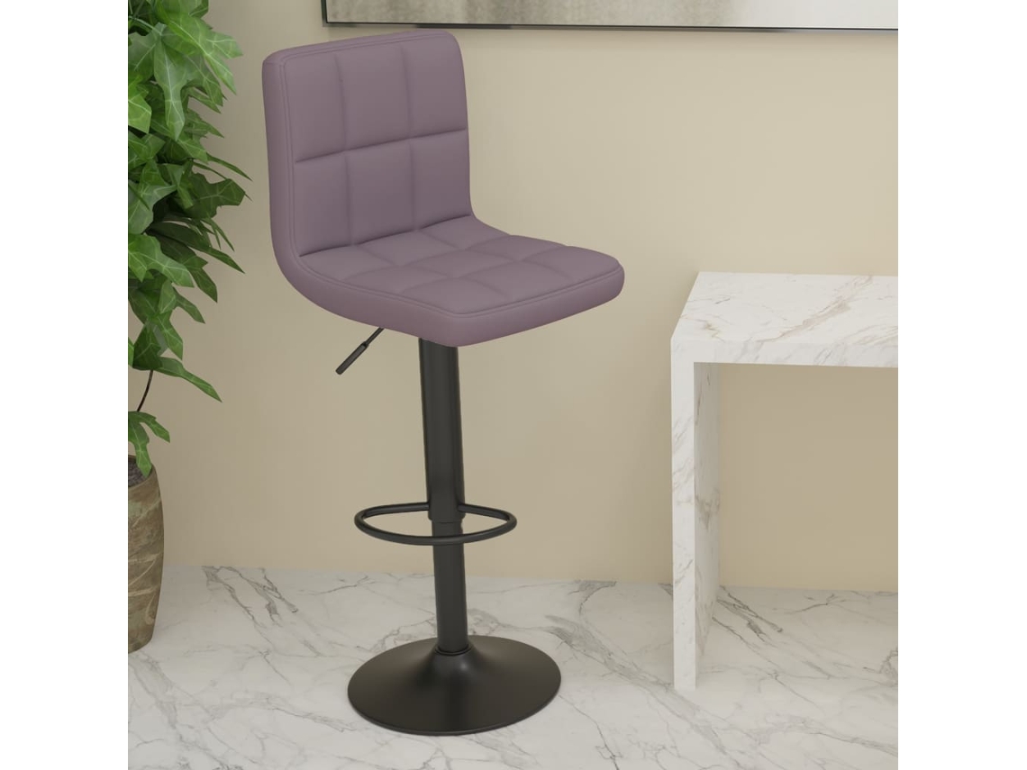 Banco De Bar Tecido Cinzento Acastanhado Lovely Home