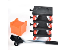 Conjunto de 8 peças de elevador de móveis com 4 rodas para serviço pesado, ideal para sofá, mesa e guarda-roupa.