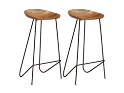 Bar Chair, Bar Chairs Vidaxl Marrom Madeira
