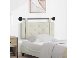 Vidaxl Cabeceira Suspensa Creme Veludo