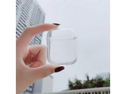 Capa Protetora Transparente Em Policarbonato Para Apple Airpods 1/2
