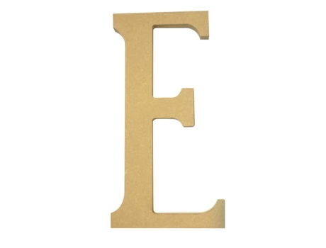 Letra E Mdf - Altura 220 mm