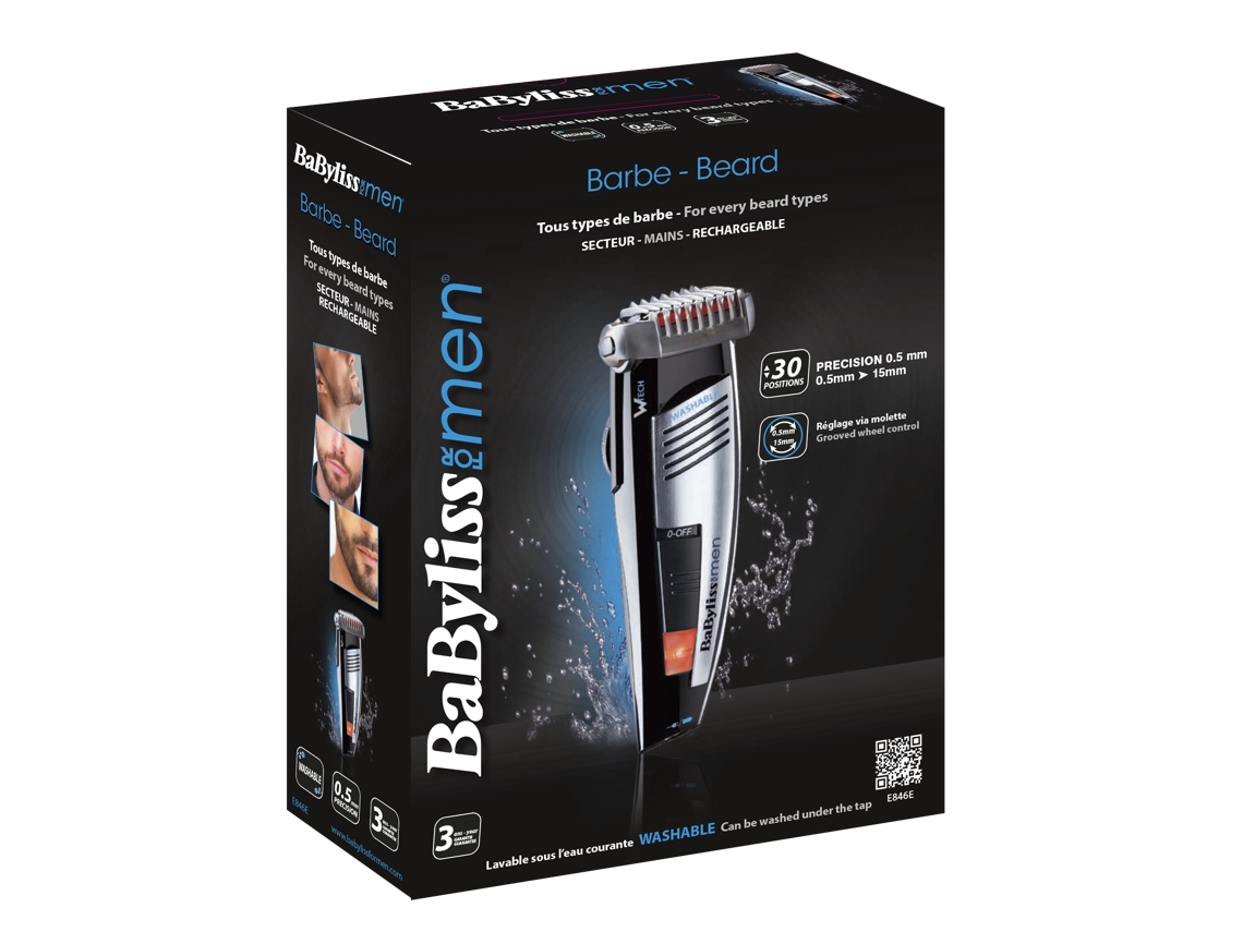 Máquina de Barbear BABYLISS E846E (Autonomia 45min)