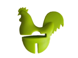 Cozinha Galo Pot Clipe Macio Elástico Silicone Galo Acessórios De Cozinha Clipe Para Casa Verde