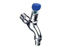 Válvula de jardim com chave de 1/2 polegada, anti roubo, metal prata S/MARCA