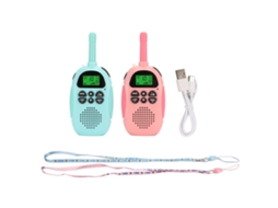 Rádio Infantil Blue Pink Sem Fio 3km Brinquedo Interativo