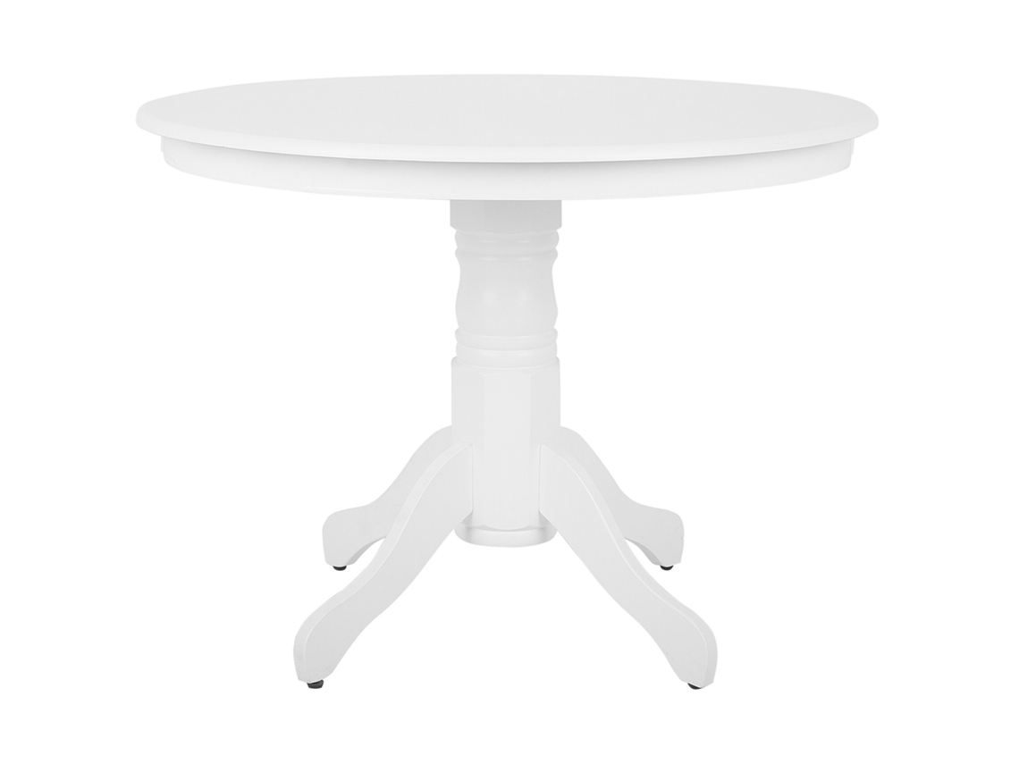 Mesa de jantar BELIANI Akron de MDF Branco 100x100x76