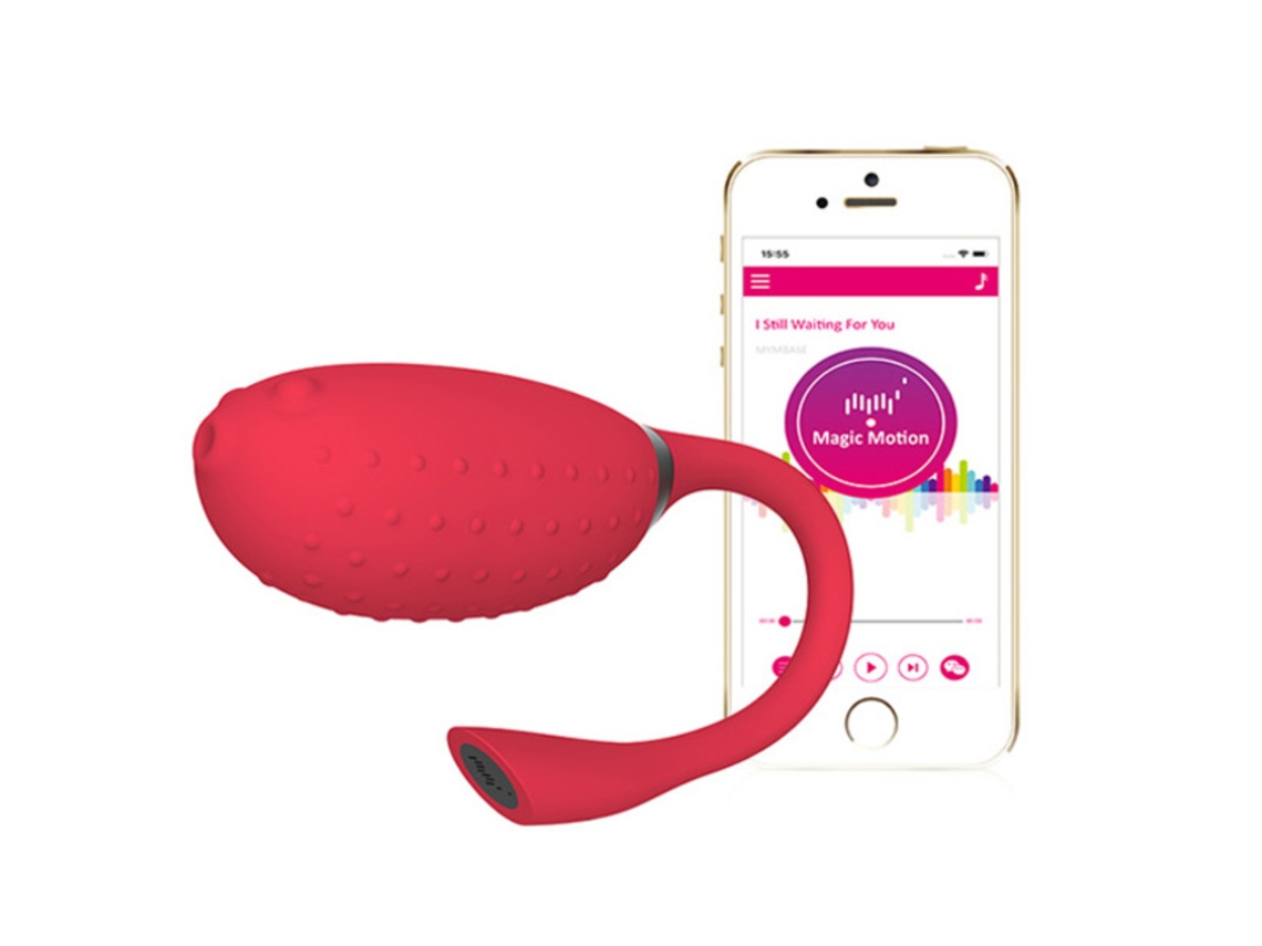 Vibrador MAGIC MOTION Egg Fugu Red