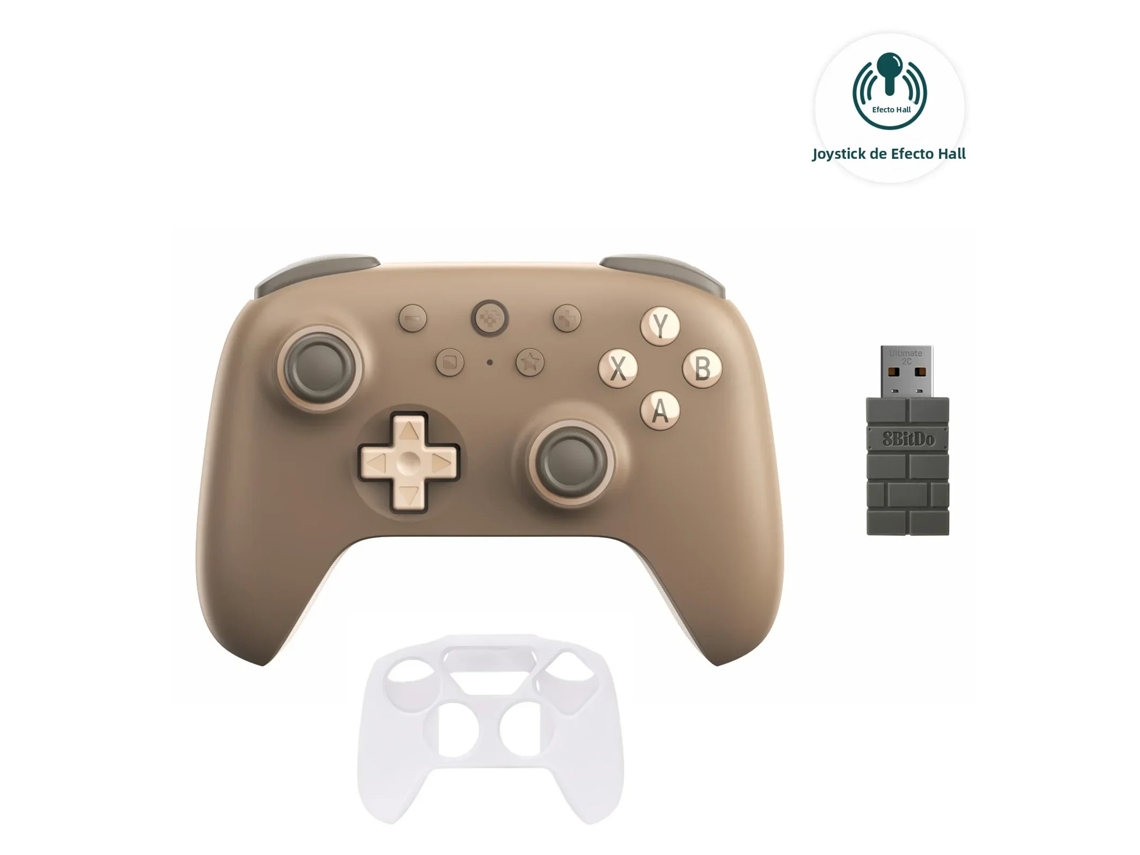 (marrom Com Capa Protetora) Controle De Jogos Sem Fio, Novo Esquema De Cores, Bateria Integrada