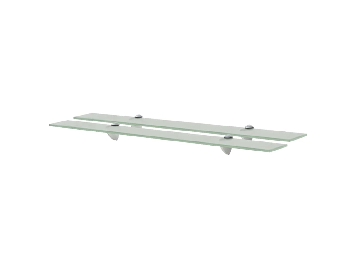 Vidaxl Prateleiras Flutuantes 2 Pcs Vidro 80x10 Cm 8 Mm