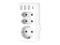 Adaptador De Tomada Dos Eua Para A Alemanha Com 3 Usb E 1, C, Adaptador De Tomada Dos Eua Com 2 Tomadas Ca