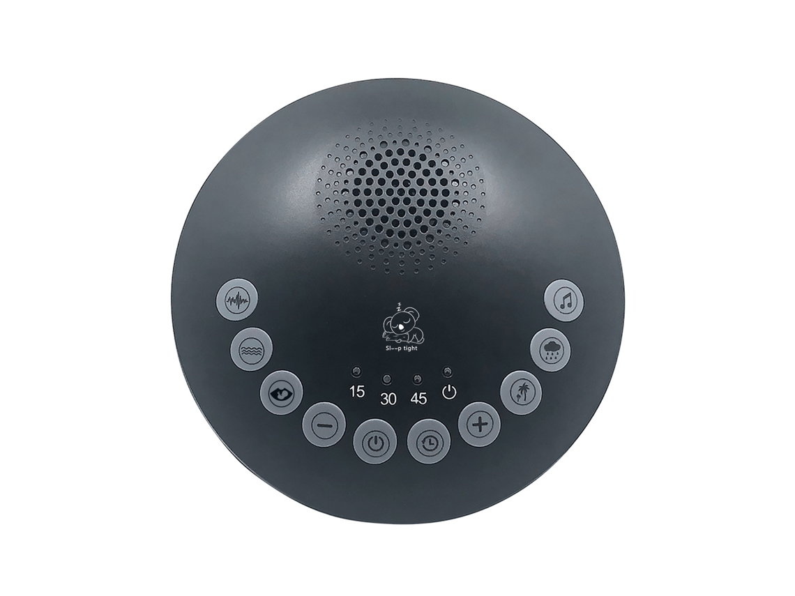 Dispositivo De Sono Para Bebés Yuysan – Acalmador Com Ruído Branco Para Crianças, Auxilia No Sono E Alivia Choro Preto