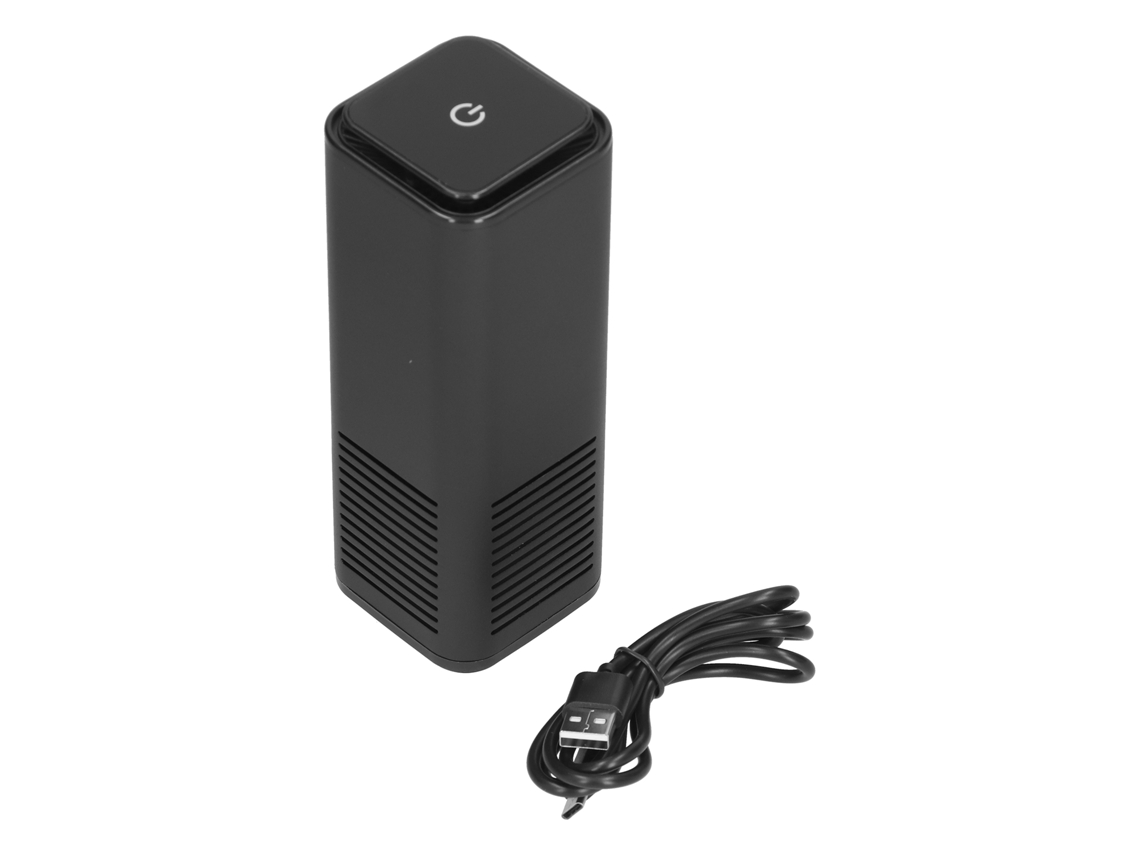 Purificador de Ar para Carro S/MARCA, Retangular, Silencioso, Íons Negativos, USB