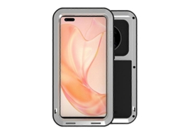 Capa Protetora De Metal À Prova De Choque, À Prova Dágua E À Prova De Poeira Sem Vidro Para Huawei Mate 40 Pro Love Mei