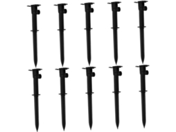 Conjunto de 10 Estacas para Iluminação Solar Externa, Ideais para Suporte de Lâmpadas de Jardim. SFUSHOS