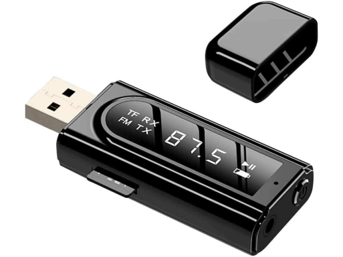 Adaptador Receptor De Áudio Sem Fio Para Carro, Projetado Para Transmissor Sem Fio 5 0com Interface Usb E Entrada De 3