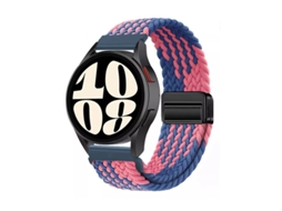 Pulseira GT6 em Nylon Trançado com Data Magnética, Compatível com Huawei Watch 5, Samsung Galaxy Watch 7, Xiaomi Watch