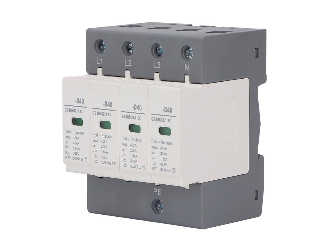 Laxiscreed Dispositivo De Proteção Contra Sobretensões 4p Ip20 385v Ac Para Segurança Eléctrica