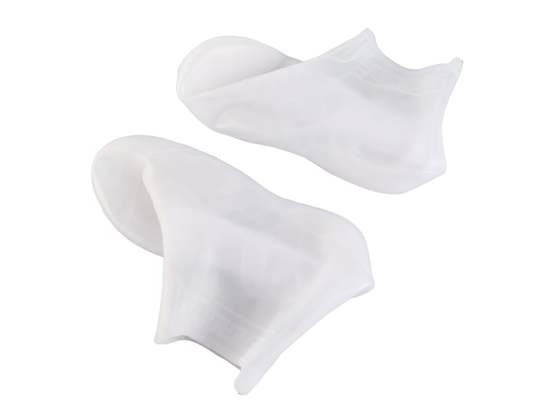 Capas de chuva para sapatos silicone reutilizáveis branco M 34-36 | S/MARCA