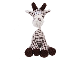 Primerox brinquedo de Pelúcia para Cães Donkey Corduroy com Som e Resistente Ao Mordisco