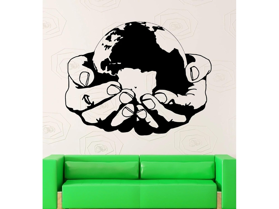 Adesivos Mundo Ambiente Santé Terre Natureza Vert Écologie Mur Decoração Interior Chambre Salão Decoração Ado Decoração