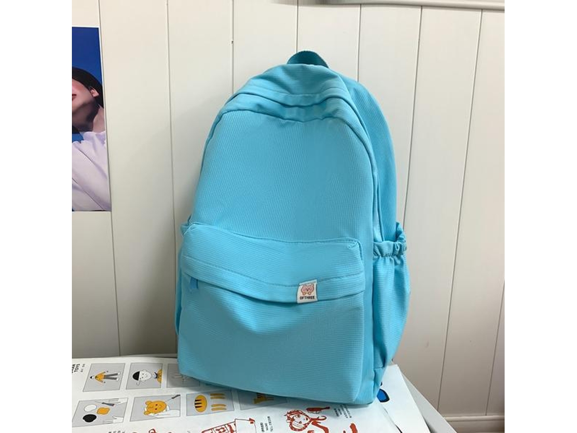 Mochila Escolar, Com Grande Capacidade E Alça De Ombro, Em Nylon, Adolescentes