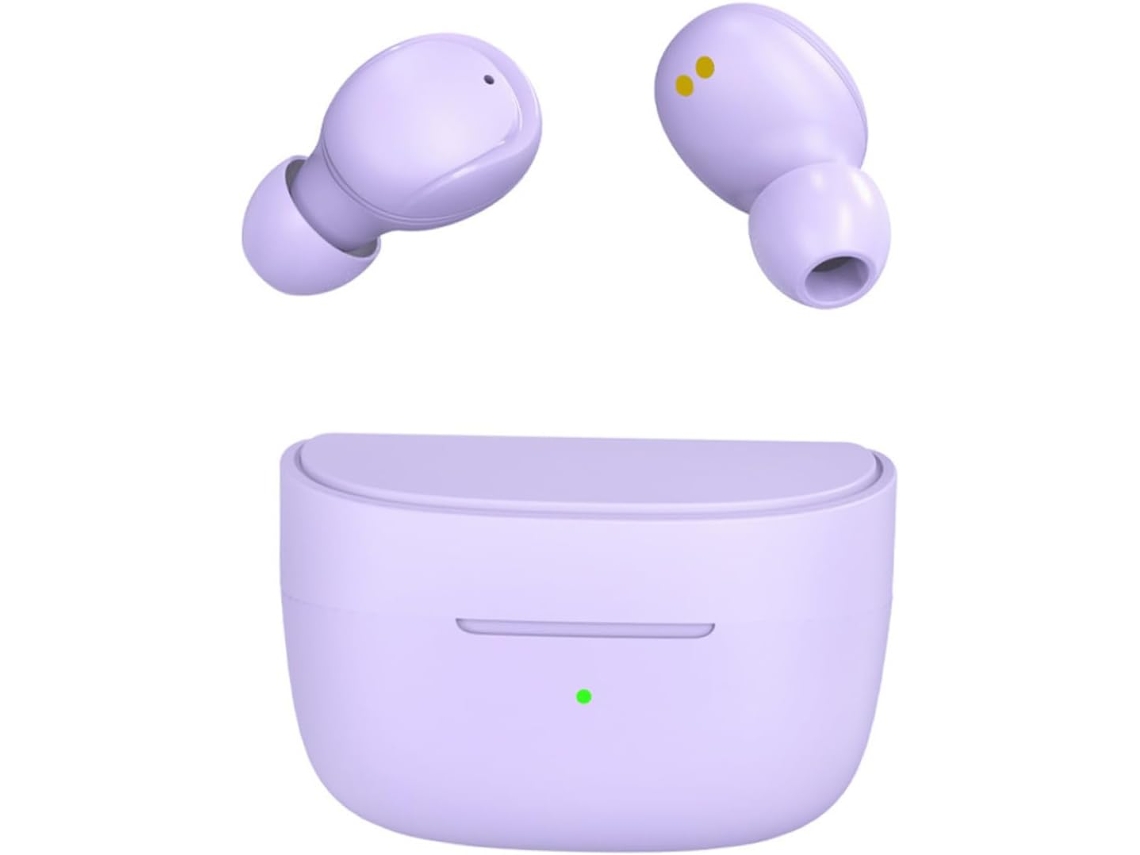 Fones De Sem Fio Tws Leves Com Por Toque, Longa Para E Som Cor: Roxo