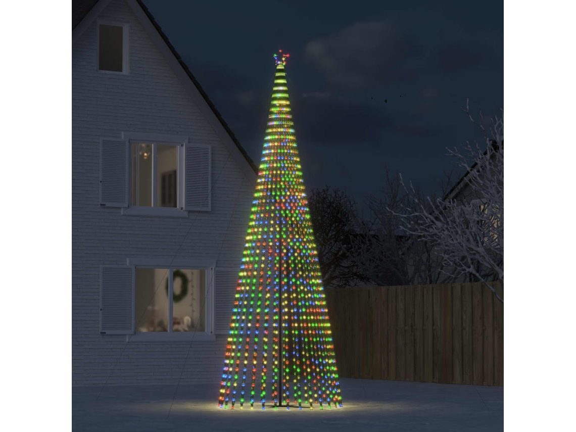 Vidaxl Led Árvore De Natal 1544 Leds Colorido 500 Cm