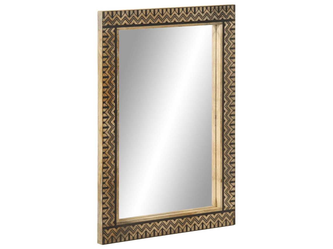Bathroom Mirror, Bathroom Mirrors Vidaxl Marrom Madeira De Mangueira