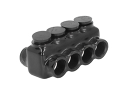 Conector Isolado Multi Tomada 4 Portas Preto