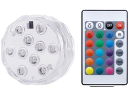 Submersível Rgb Controle Remoto Bateria Lâmpada Subaquática Ip68 Tigela Jardim Externo Piscina Decoração Festas 1 GOKOCO