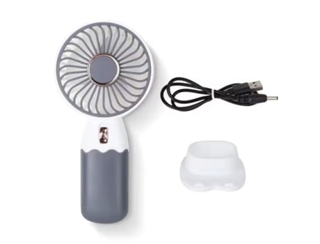 Ventilador Portátil E Recarregável Preto Onlike Silencioso E Compacto