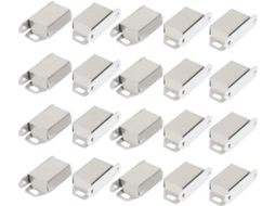 Novo Lon0167 20 Peças Com Fecho Magnético Único Porta De Armário Metal, Confiável E Eficaz, 48mm De Comprimento Id