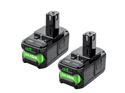 Bateria, Capacidade De 9000mah, Compatível Com Carregador Duplo, Compatível Com Ryobi