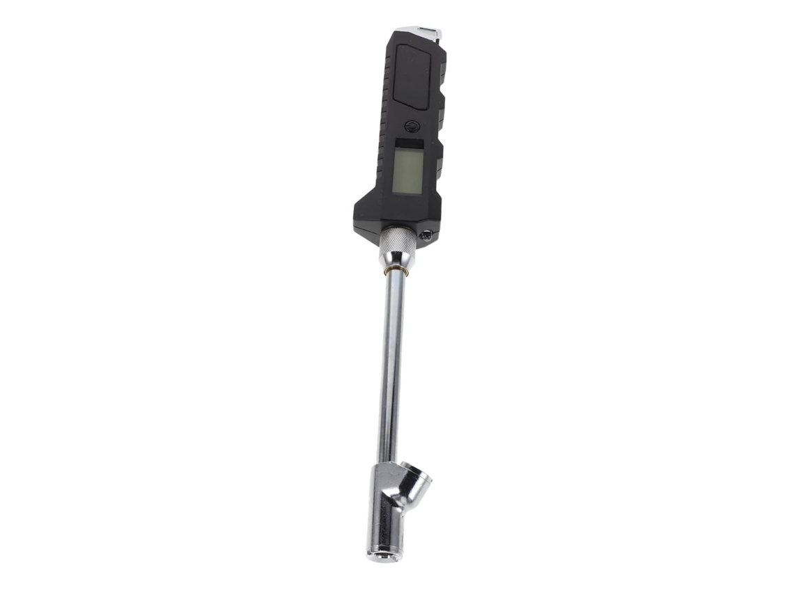 Medidor De Pressão De Pneus Portátil Com Duas Cabeças E Visor Lcd.