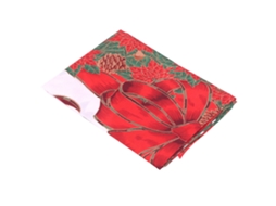 Laxiscreed Capa De Natal Em Poliéster Com Laço, Proteção Para Mesa E Cadeirão, Ideal Para Festas E Celebrações